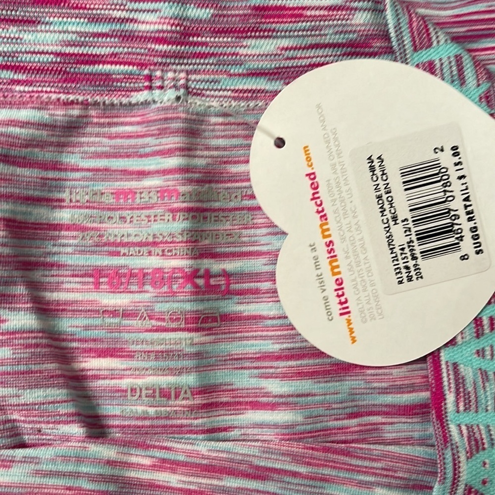 Two pair of little miss matched leggings. - Picture 4 of 11
